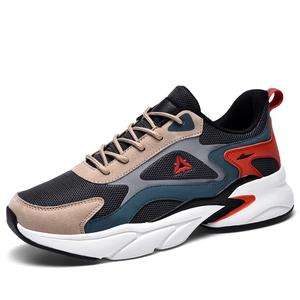 Мужские кроссовки с мягкой подошвой, противоскользящие, износостойкие, дышащие, легкие, массивные Kuding, Khaki