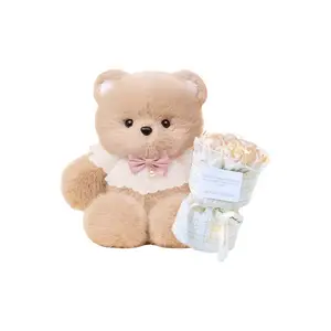 Бегущий плюшевый медведь воин кукла высота 45 см Doda