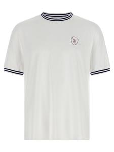 Футболка с гербом Солоомео Brunello Cucinelli, белый