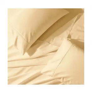 Комплект постельного белья из перкаля Crisp & Cool - очень глубокий натяжной (56 см), размер Queen Egyptian Linens, Canvas