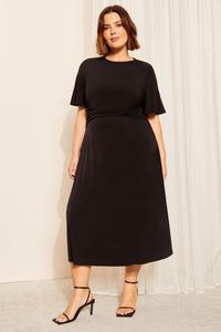 Платье миди из джерси Curves Like These, черный