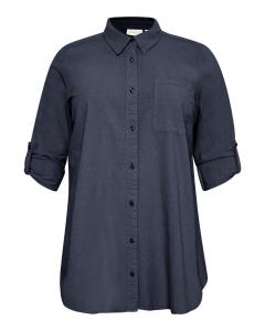 Блузка KAFFE CURVE KC Nana, темно-синий