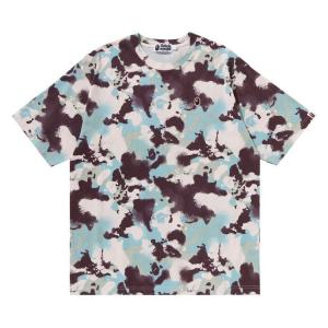 Футболка BAPE Map Camo Ape Head One Point Relaxed Fit Tee, Multicolor