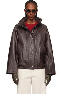 Róhe Коричневая кожаная куртка в новом исполнении