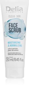 Увлажняющий скраб для лица «Чистая кожа» Delia Cosmetics, 250 мл