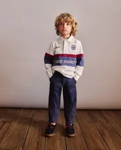 Детские брюки чинос из мытой саржи Coconut El Corte Inglés, темно-синий