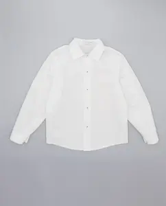 Рубашка для мальчика из 100% хлопка с длинными рукавами Fina Ejerique, белый