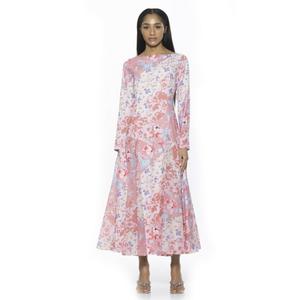 Женское платье миди с длинным рукавом и круглым вырезом Elodie Alexia Admor, мультиколор