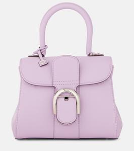 Бриллиант мини кожаная сумка-тоут Delvaux, Guimauve