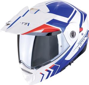 Шлем льюиса Scorpion adx-2, White/Blue/Red