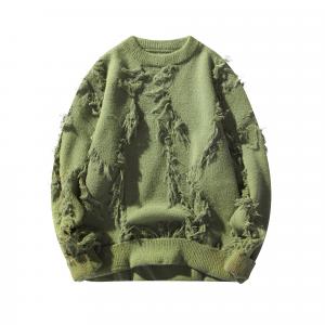 Трикотажный свитер Unisex с круглым вырезом Moderate Others VanCamel, army зеленый