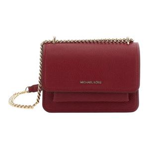 Кожаная сумка через плечо, женская сумка на плечо темно-красная и черная MICHAEL KORS