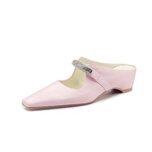 FMM Закрытые тапочки женские розовые, цвет Pink