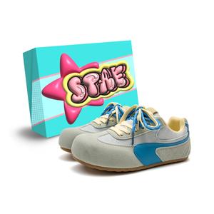 STAE Женские противоскользящие износостойкие низкие скейтерские кеды Light Blue (с коробкой), цвет Light Blue (Box Included)