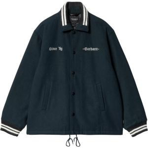 Carhartt WIP Шерстяная куртка-тренч, Dark Blue