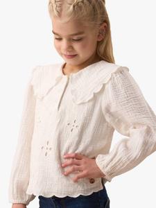 Детский топ Emma с вышивкой и воротником-пелериной Angel & Rocket, Ivory