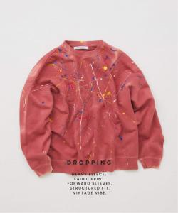 Толстовка с круглым вырезом Dropping Paint