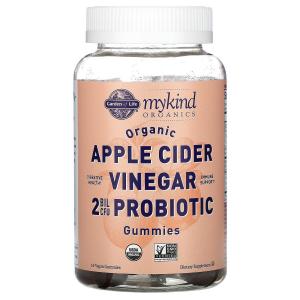 Garden of Life MyKind Organics Organic Apple Cider Vinegar Probiotic Gummies 2 Bil CFU 60 Vegan Gummies
