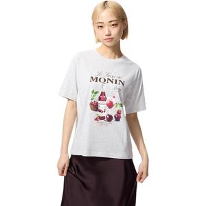 Футболка женская серая UNIQLO, серый