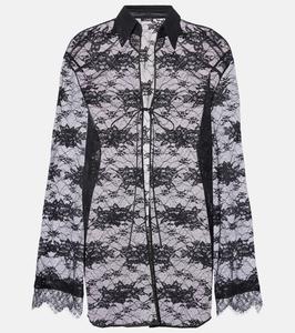 Кружевной топ Oséree, черный