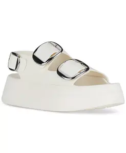 Биркенштоки Blithe с плоской подошвой Jeffrey Campbell, коричневый/бежевый