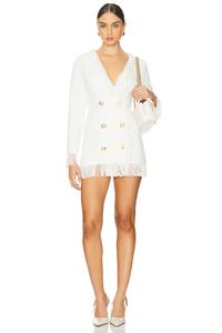 Платье-Пиджак из твида x revolve Sndys, белый