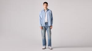 Мужские джинсы 501 Original Fit Selvedge Levi's, Turquoise Rivet - Medium Wash