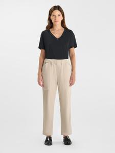 Le Temps des Cerises Брюки из ткани CORDO бежевого цвета