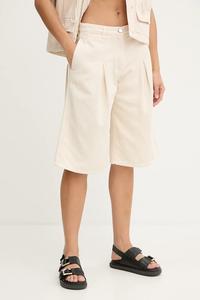 Хлопковые шорты Pinko, бежевый
