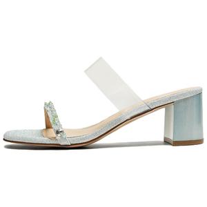 Скользящие тапочки Women's Transparent/Silver, Transparent/Pink, Transparent/Green Tata, Transparent/зеленый