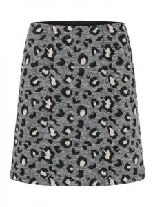 Короткая юбка-слип с леопардовым принтом из переработанного джерси-жаккарда More & More