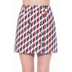 Женская юбка со шлевками Alexia Admor, цвет red geo