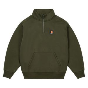 Толстовка Palace x Carhartt WIP Carlux 1/2 Zip Sweatshirt 'Plant', зеленый