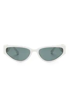 Солнцезащитные очки Tomie в оправе 'кошачий глаз' Linda Farrow, белый