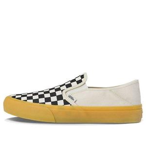 Кроссовки slip-on casual low tops skateboarding shoes black white Vans, черный