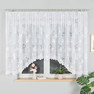 РЕНАТА - Готовая жаккардовая штора с подгибом по низу - 400х150 см - белая MARKIZETA HOME