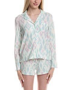 Топ PJ Salvage Ikat Watercolor, зеленый