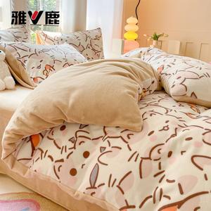 Yalu Комплект постельного белья 1,5 м, 4 предмета: пододеяльник 200x230 см