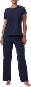 Женская пижама Tommy Hilfiger из футболки и брюк с открытыми штанинами, Sky Captain