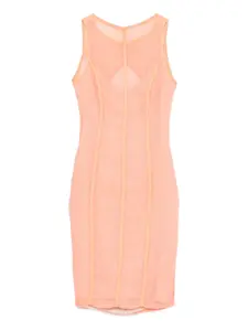 Платье с кружевным узором Gemy Maalouf, оранжевый