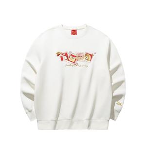 ANTA Свитшот мужской цвета слоновой кости Ivory White