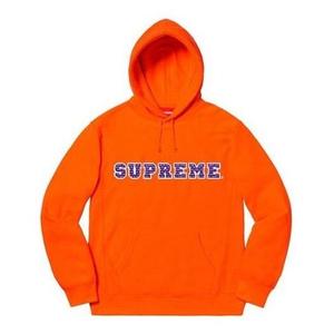 Толстовка fw19 week 1 the most hooded sweatshirt logo 'orange' Supreme, оранжевый