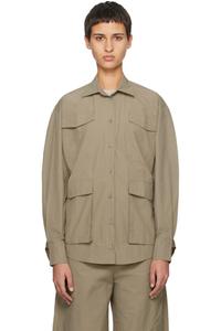 Зеленая рубашка оверсайз Paris Georgia