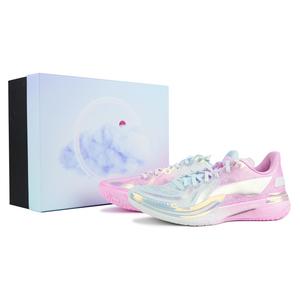 Мужские баскетбольные кроссовки Gamma Slip Resistant с низким верхом и дышащим верхом LINING, розовый