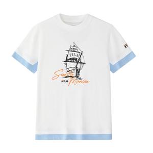 FILA KIDS Футболка стандартная white для подростков