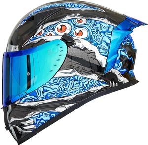 Шлем мотоциклетный ILM-Z501, синий