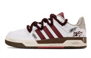 Износостойкие низкие скейтбордные кроссовки Entrap, унисекс Adidas Neo, бордовый