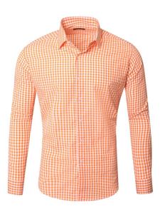 Рубашка RESLAD Hemd Vichy-Karo, оранжевый