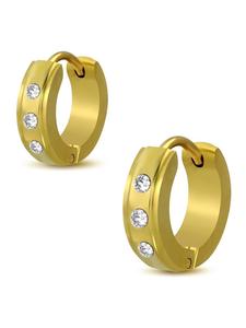 Bungsa Золотые серьги-гвоздики