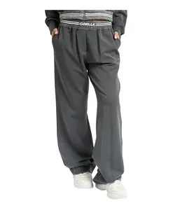 Серые прямые брюки со складками Gaã«Lle Paris, серый